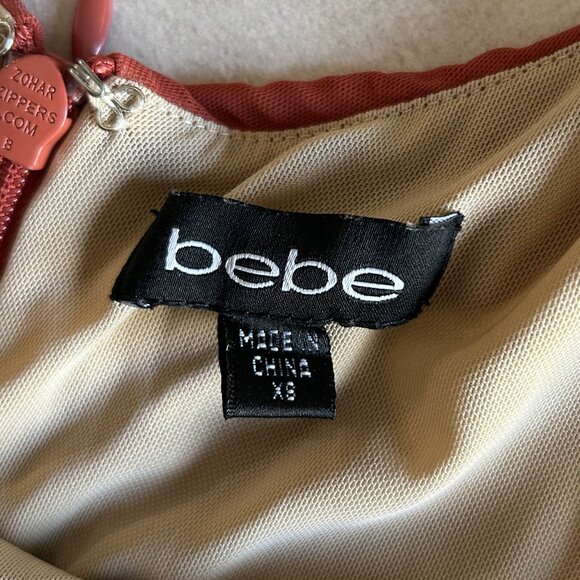 Bebe Fitted Panel Dress ASO Hayley Marshall - Picture 5 of 14